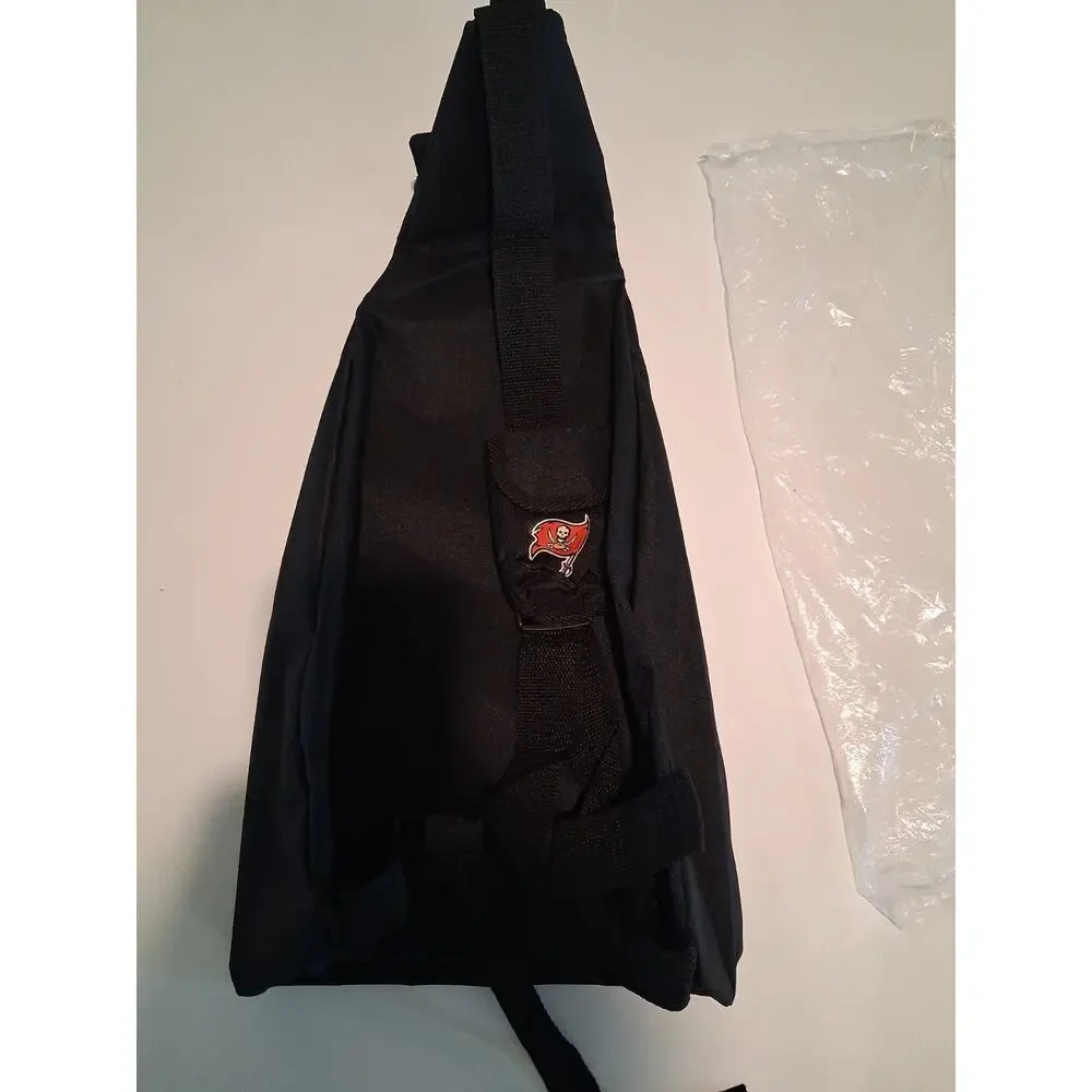 VTG Tampa Bay Buccaneers Dodge 30 Seasons 1976-2005 Black Sling Backpack Bag NOS